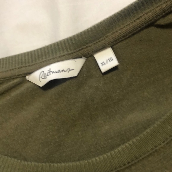 Forest green, high low long sleeve - Picture 2 of 2